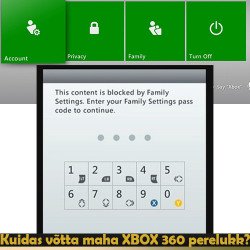 Kuidas võtta maha XBOX 360 perelukk?